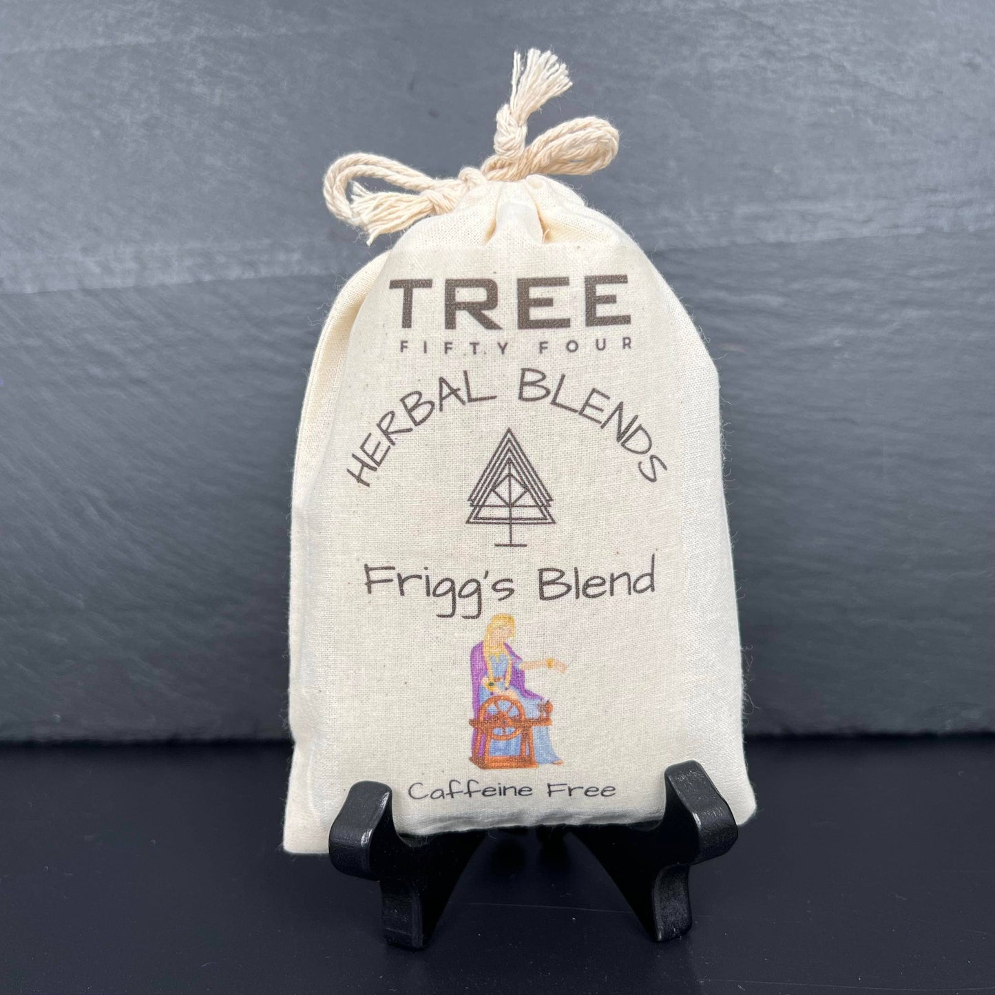 Loose Tea in Drawstring Sachet - Tree Fifty Four - Frigg's Herbal Tea Blend (3oz)