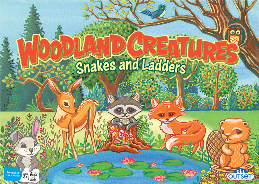 Kid Games - Woodland Creatures Snakes and Ladders (Ages 3+)