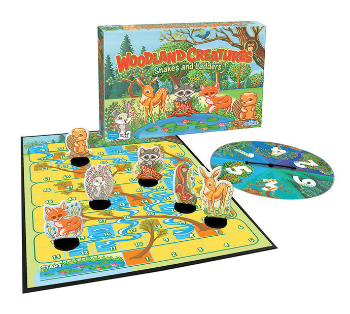 Kid Games - Woodland Creatures Snakes and Ladders (Ages 3+)