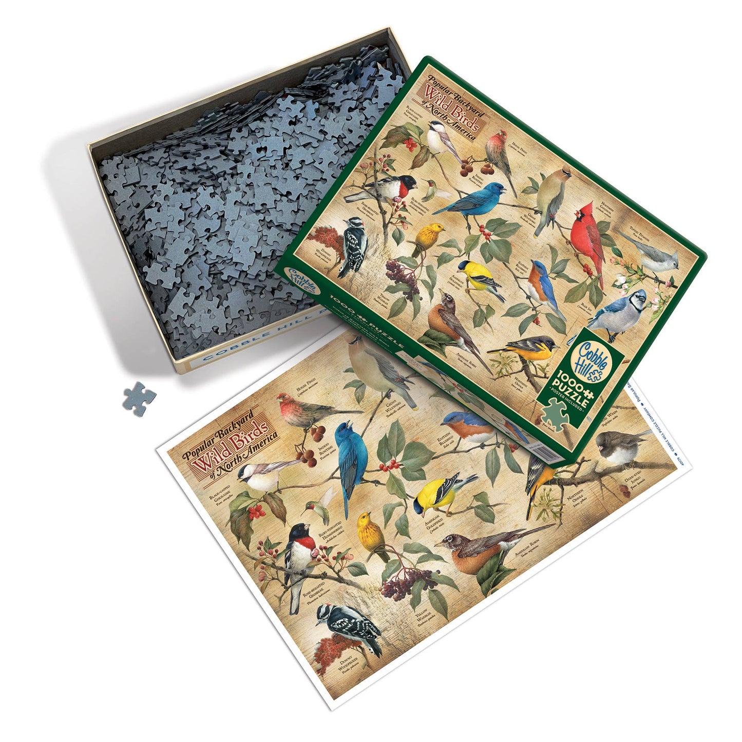 Puzzle - Popular Backyard Wild Birds of North America (1000-Piece)