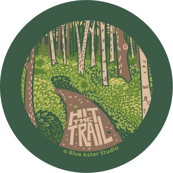 Pinback Button - Hit the Trail
