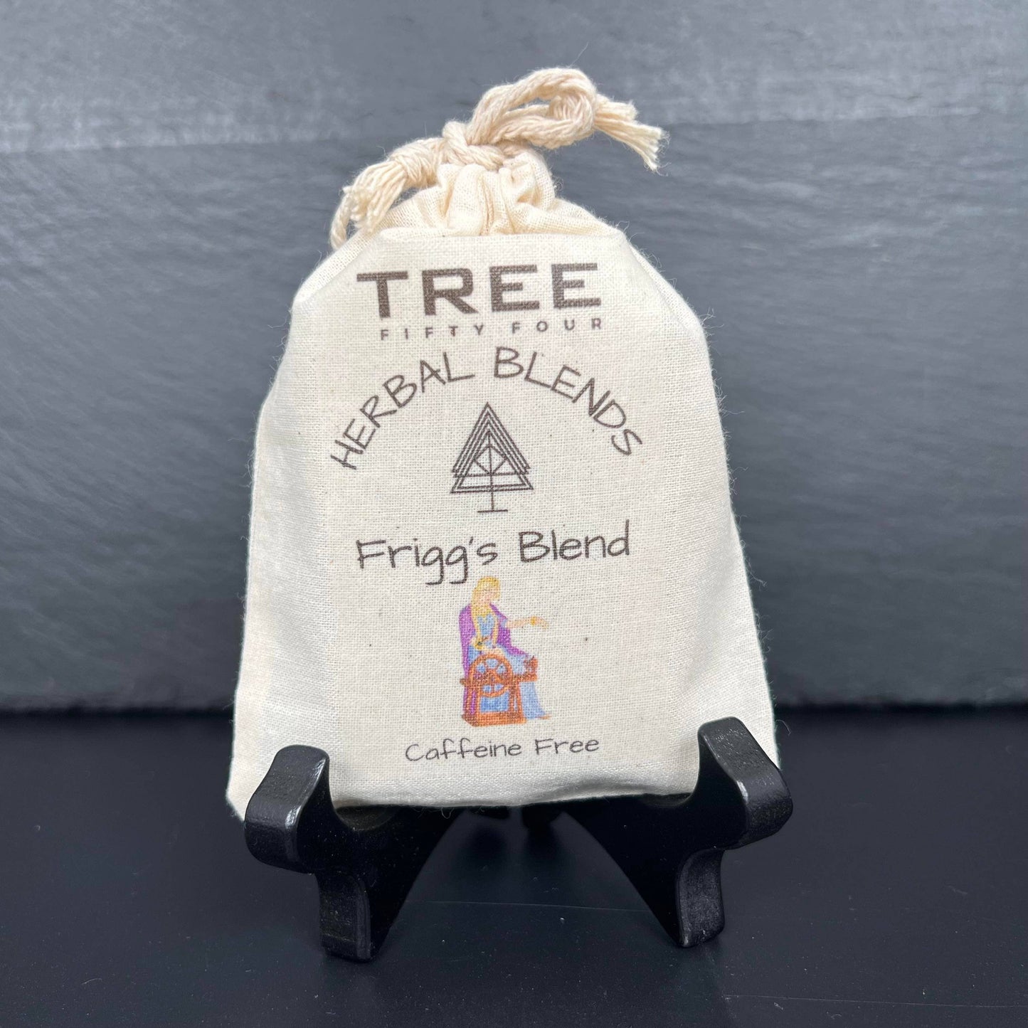 Loose Tea in Drawstring Sachet - Tree Fifty Four - Frigg's Herbal Tea Blend (3oz)