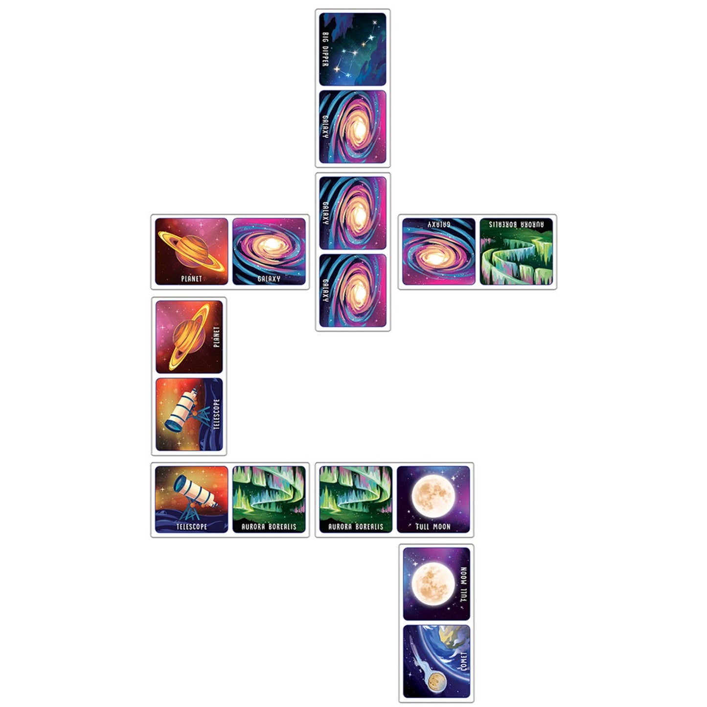 Kid Games - Junior Ranger - Night Sky Picture Dominoes
