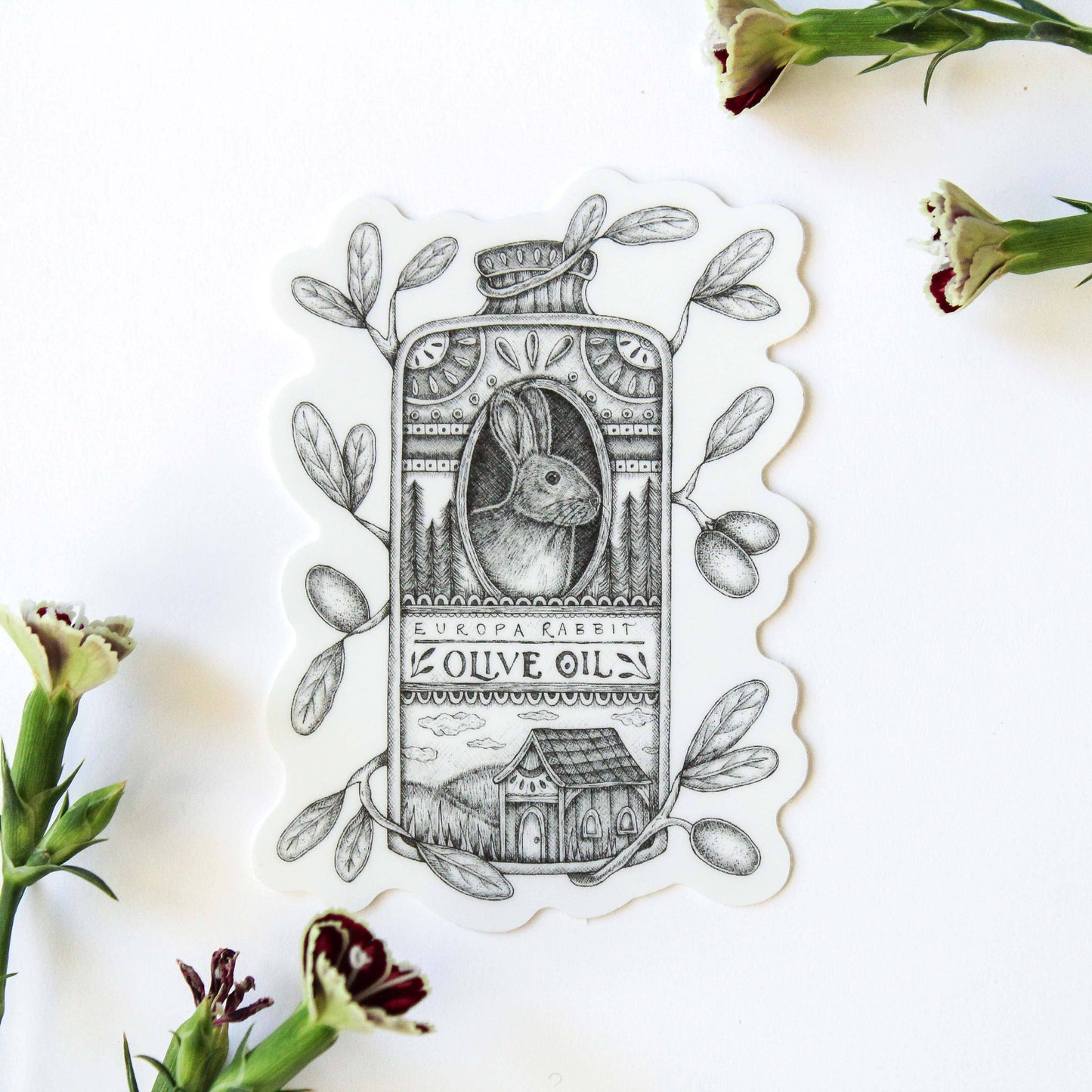 Sticker - Mackenzie Myrick - Europa Rabbit Olive Oil