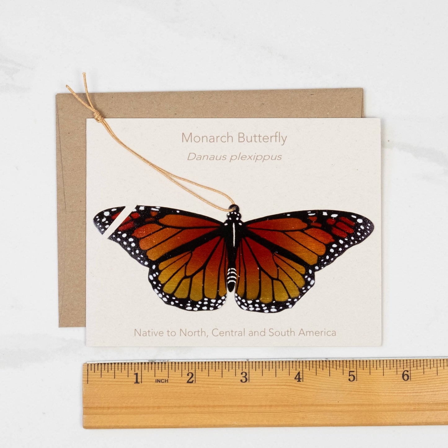 Greeting Card - Monarch Butterfly Ornament + Notecard