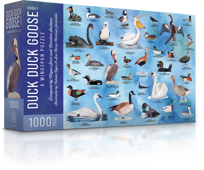 Puzzles - Duck Duck Goose & Friends: A Wingspan Puzzle (1000 pieces)