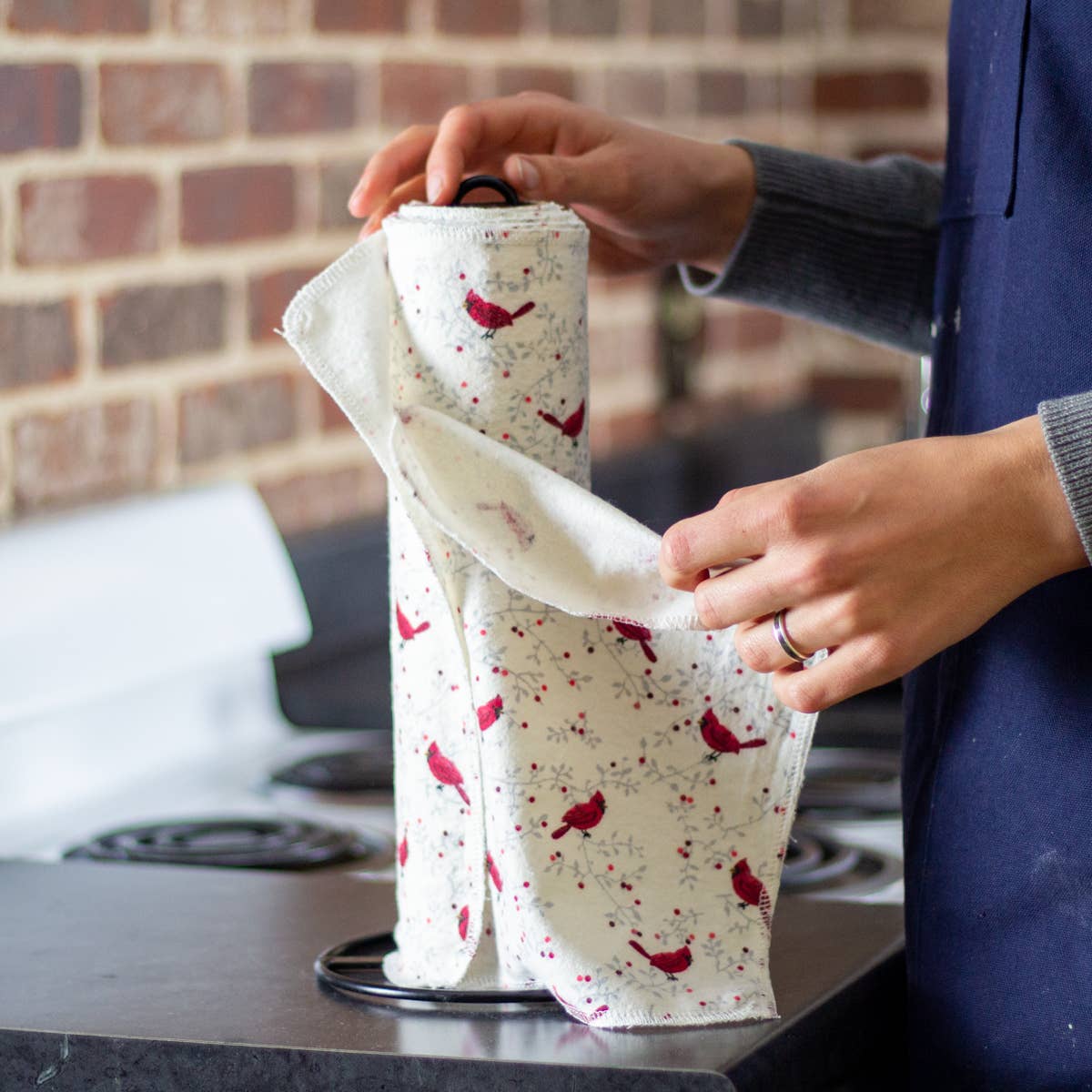 Washable Paper(less) Towels - Cardinals - Pack of 10