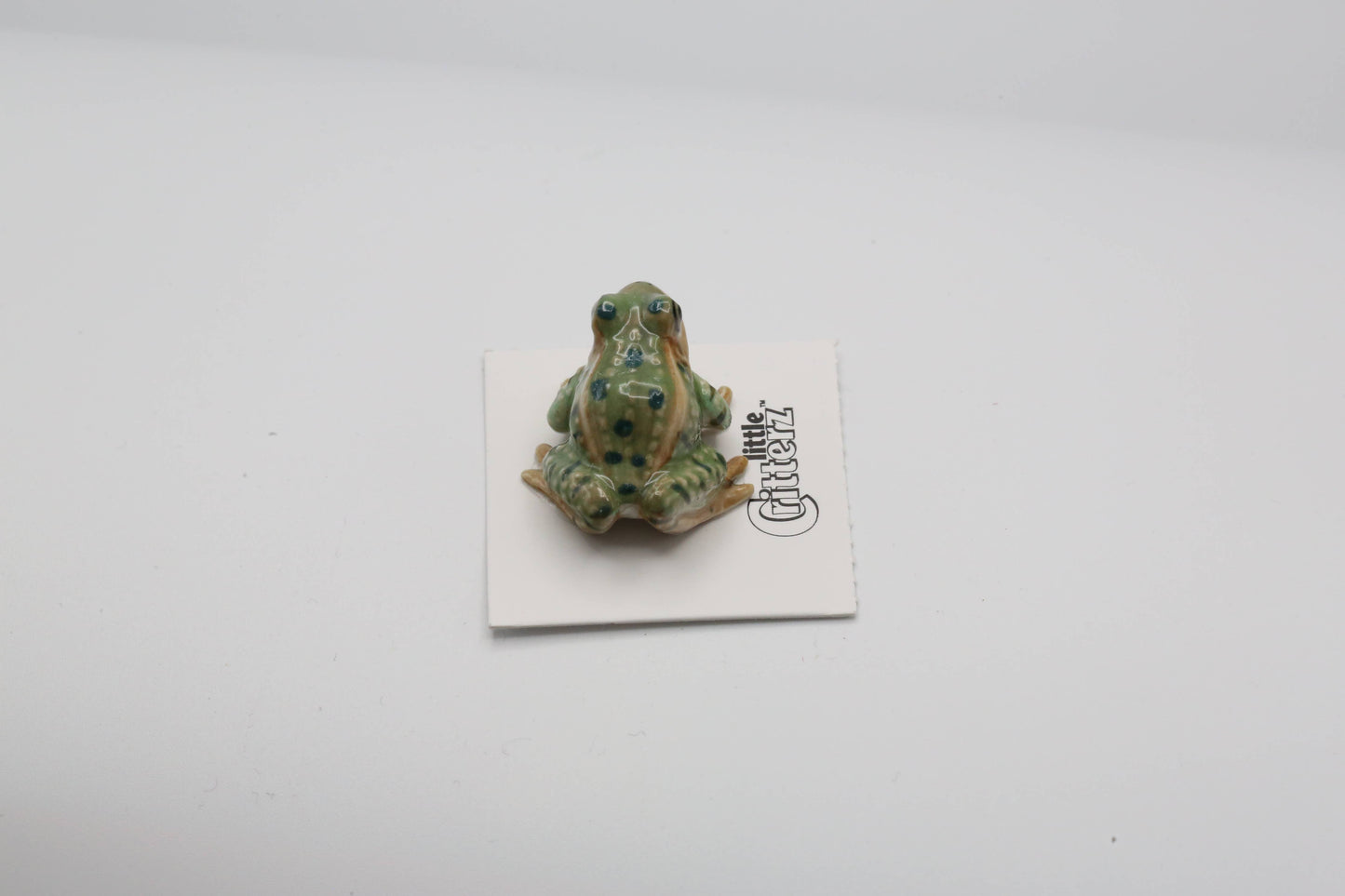 Little Critterz Porcelain Miniature - "Rana" Leopard Frog