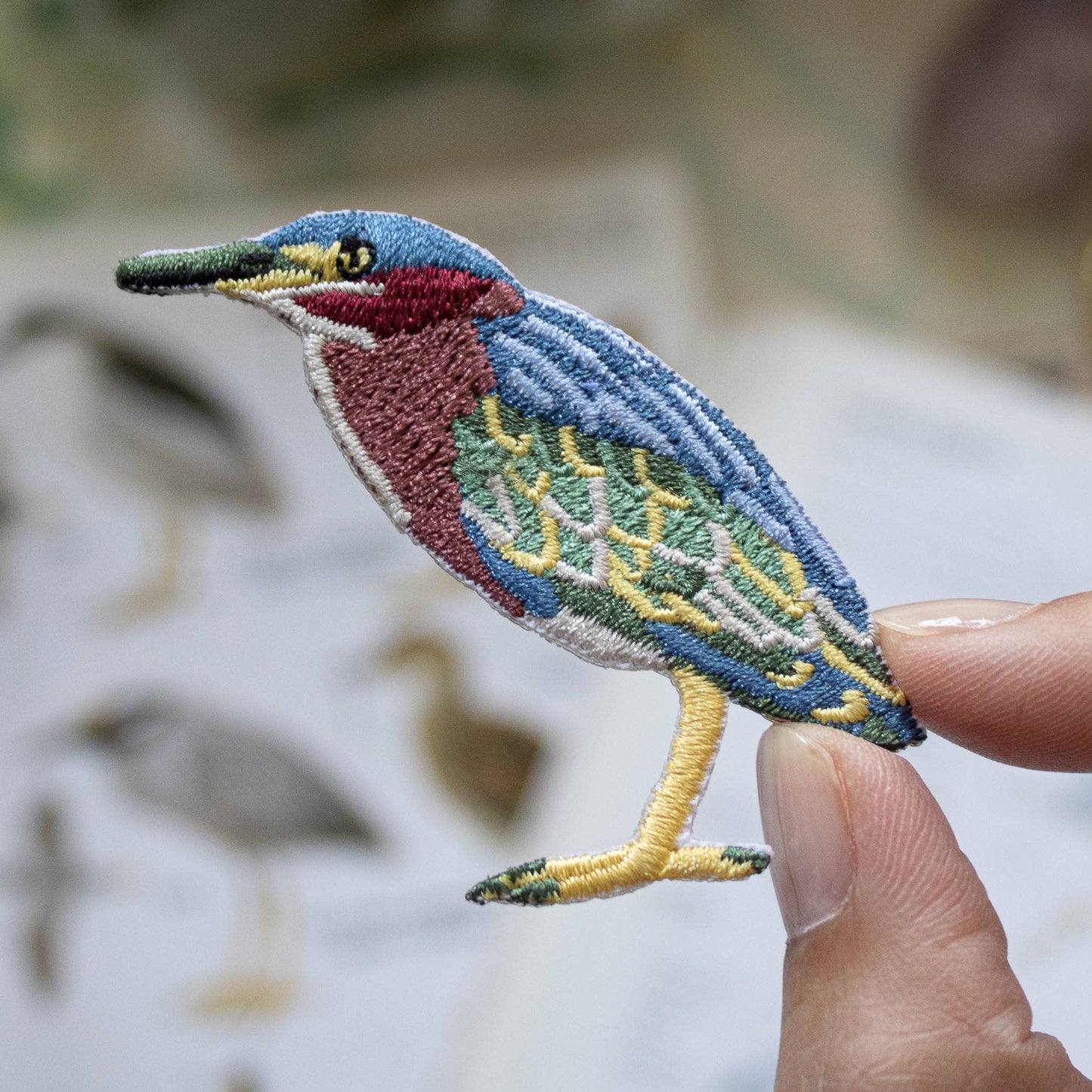 Bird Patch - Green Heron (#22 of collection)