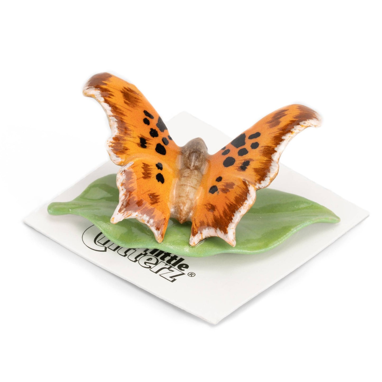 Little Critterz Porcelain Miniature - "Fabricius" Question Mark Butterfly