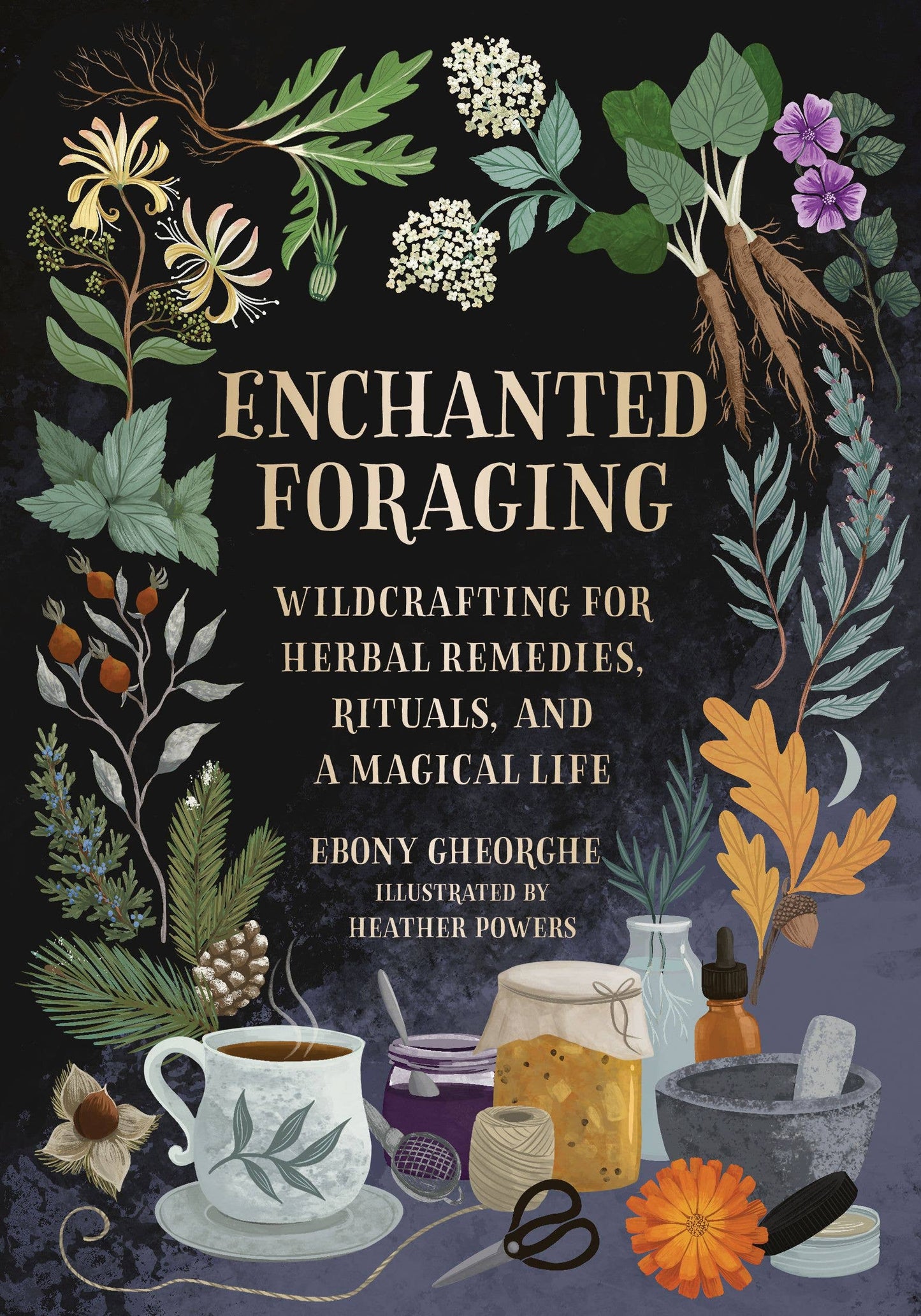 Book - Enchanted Foraging: Wildcrafting for Herbal Remedies, Rituals, and a Magical Life by Ebony Gheorghe (Hardback)