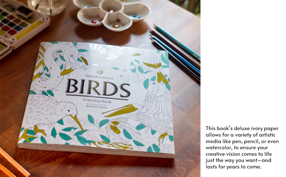 Book - Birds: A Smithsonian Coloring Book (Paperback)