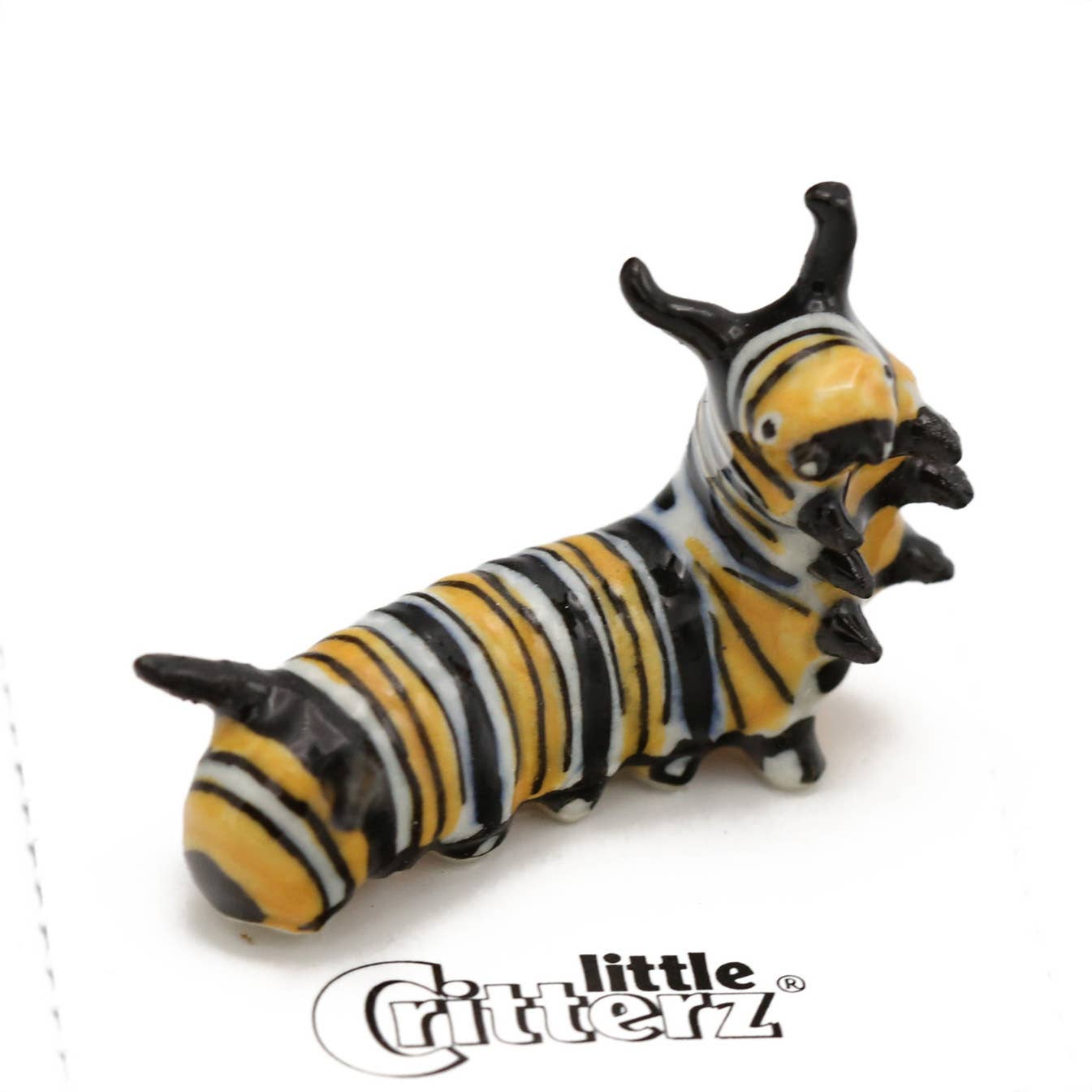 Little Critterz Porcelain Miniature - "Jojo" Monarch Caterpillar