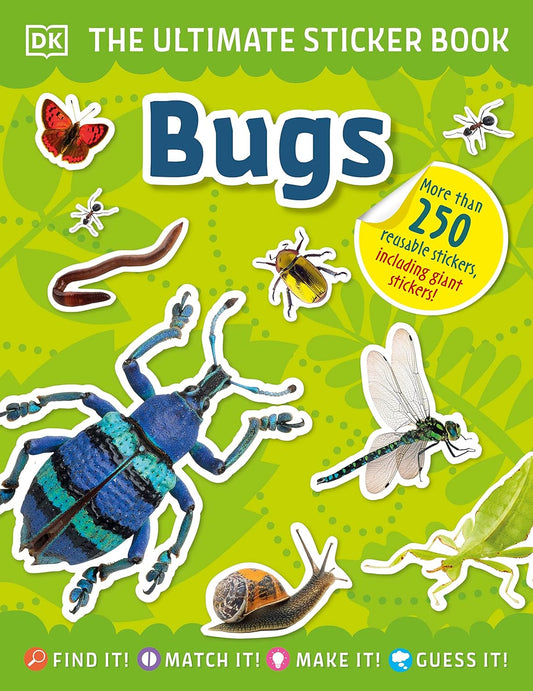 Book - Ultimate Sticker Book: Bugs: Over 250 Reusable Full-Color Stickers (Paperback)