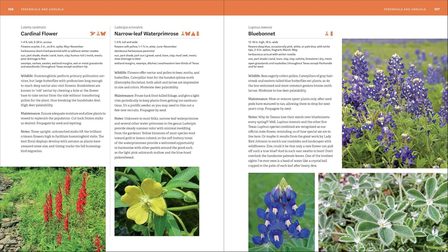 Book - The Texas Native Plant Primer: 225 Plants for an Earth-Friendly Garden by Ladybird Johnson Wildflower Center and Andrea DeLong-Amaya (Paperback)