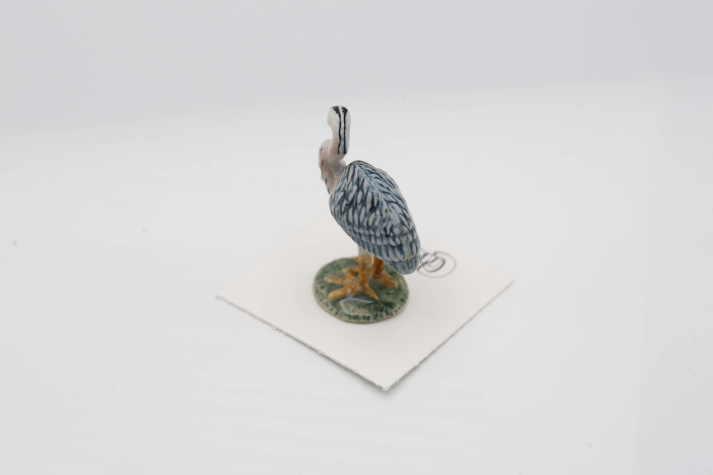 Little Critterz Porcelain Miniature - "Majestic" Blue Heron