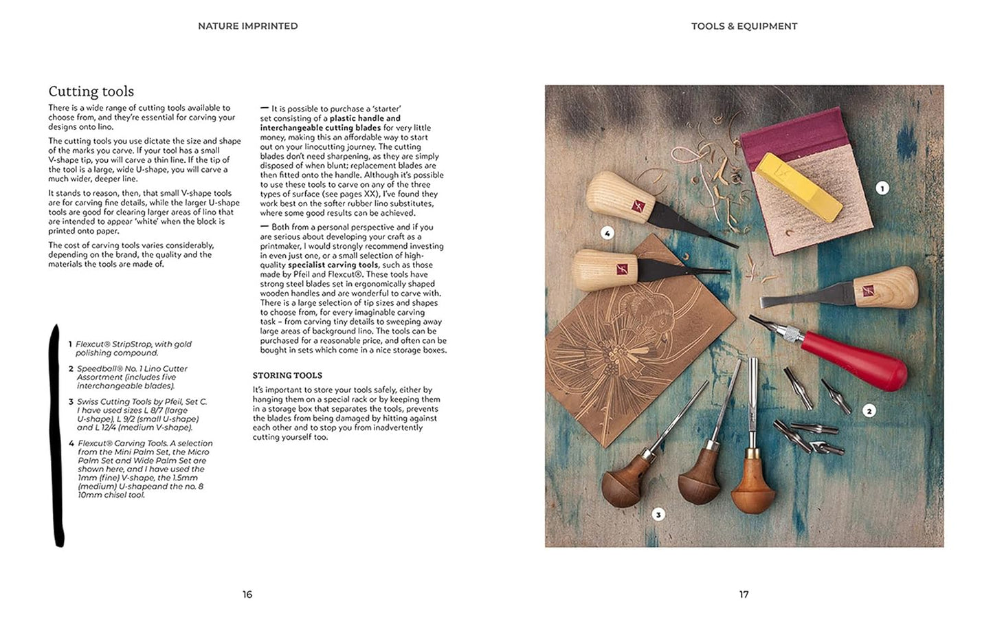 Book - Nature Imprinted: A Complete Guide to Lino Printing, With 10 Nature-Inspired Designs by Jane Spink (Hardback)