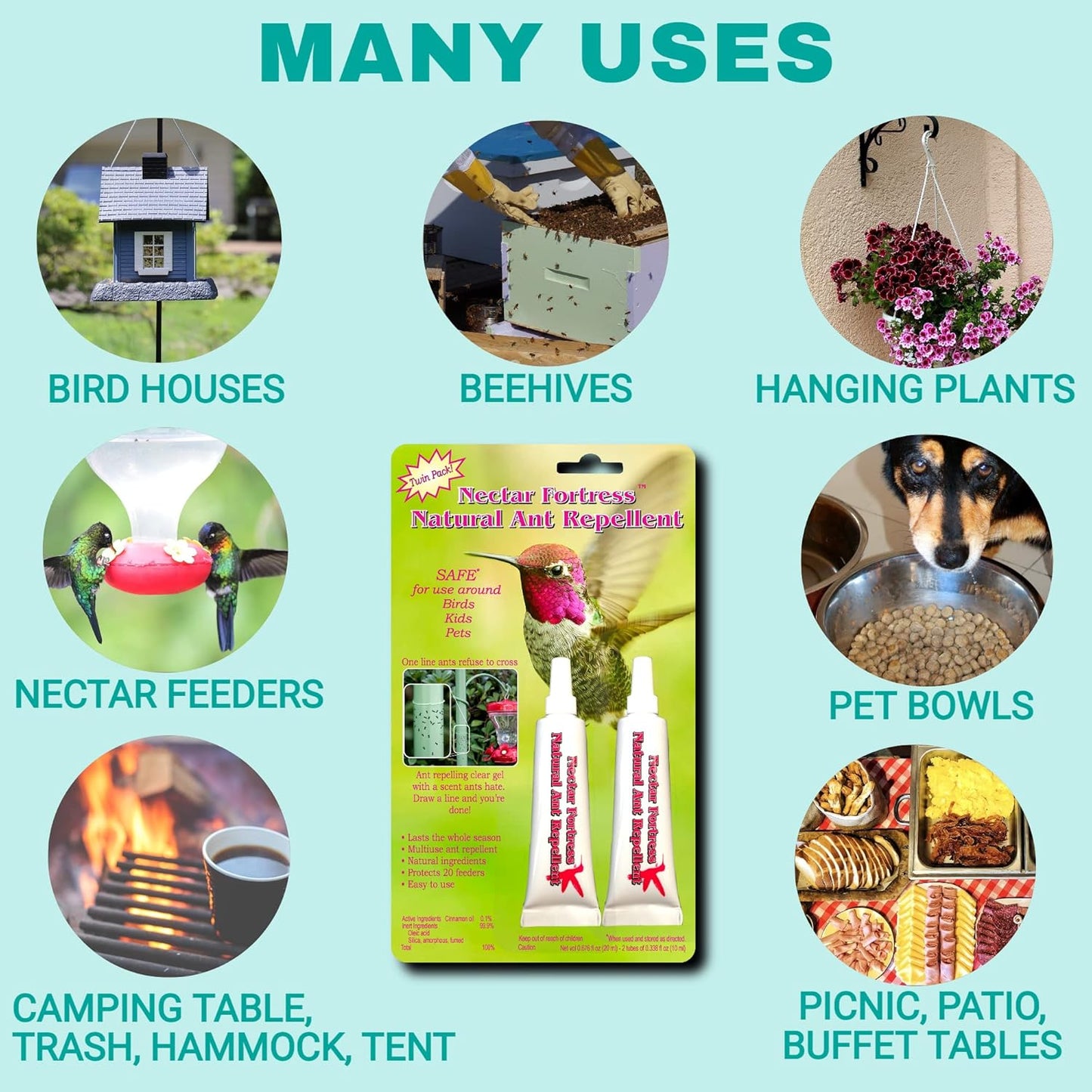 Birds - Nectar Fortress Natural Ant Repellant Twin Pack