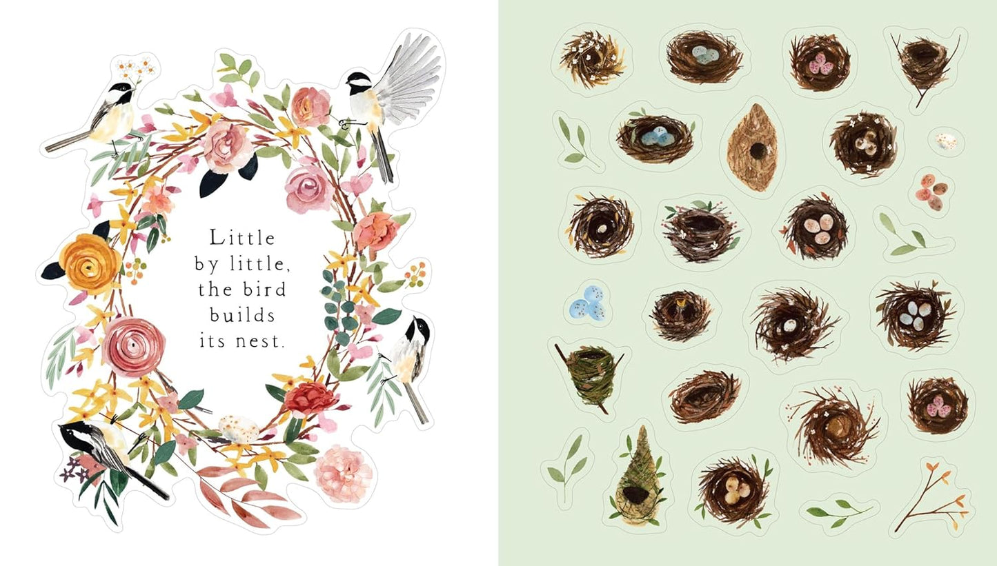 Book - Bird Lover's Sticker Book Illustrated by Leana Fischer (Hardback/Sticker Book)
