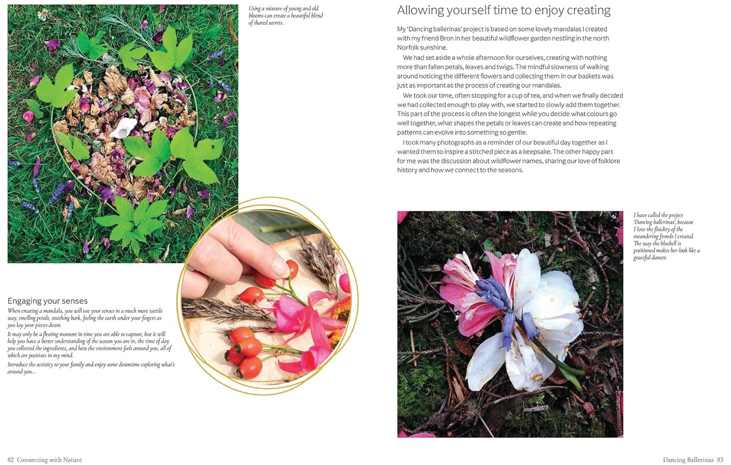 Book - Connecting With Nature: Mindful Stitching and Textile Art Through the Seasons by Tilly Rose (Paperback)