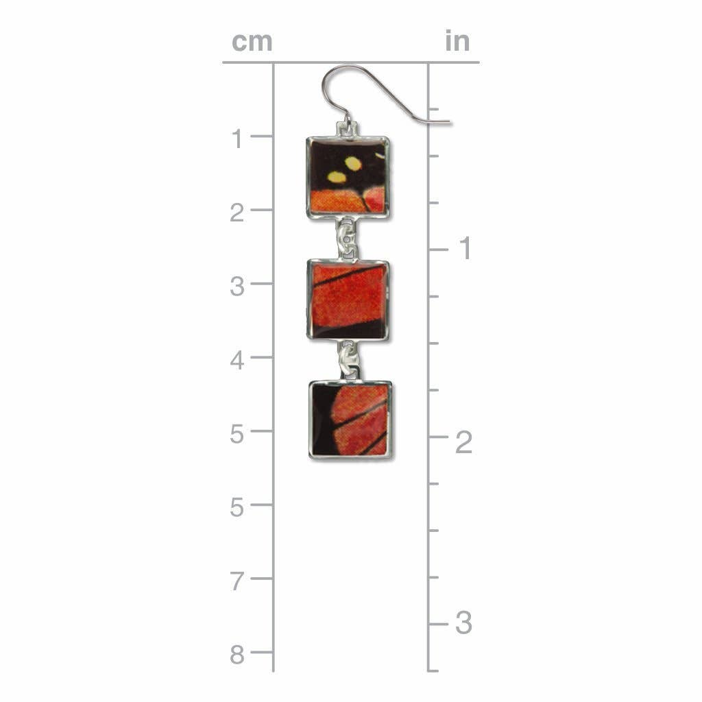 Boxed Jewelry - Monarch Butterfly Dangle Earrings