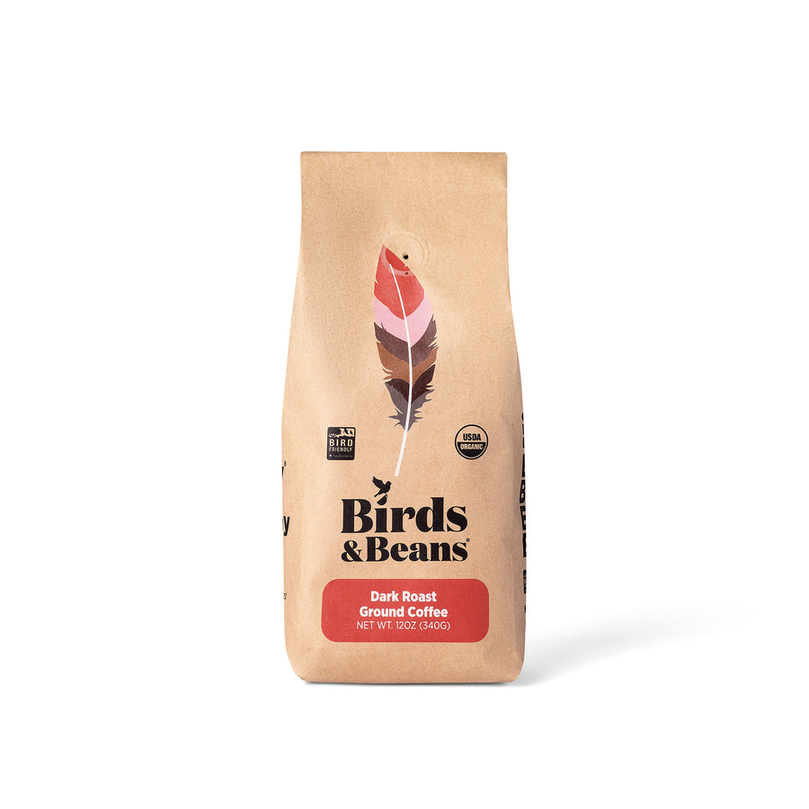 Bird-Friendly Coffee - Organic Scarlet Tanager - Dark Roast - Whole Bean