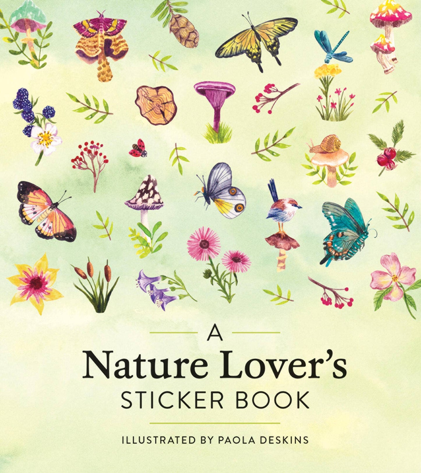 Book - Nature Lover’s Sticker Book by Paola Deskins (Hardback/Sticker Book)