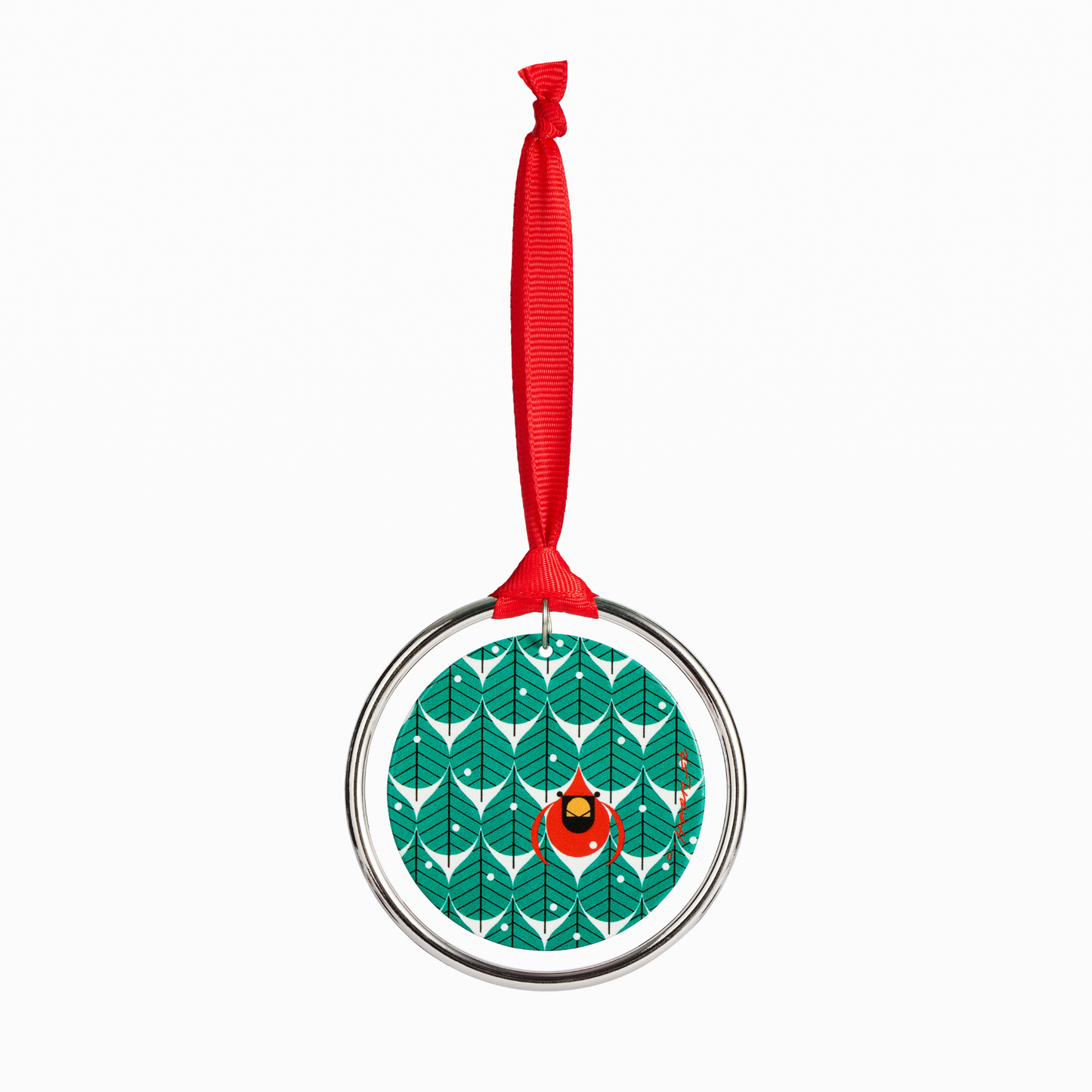 Ornament - Charley Harper “Coniferous Cardinal” Ornament – 3”D