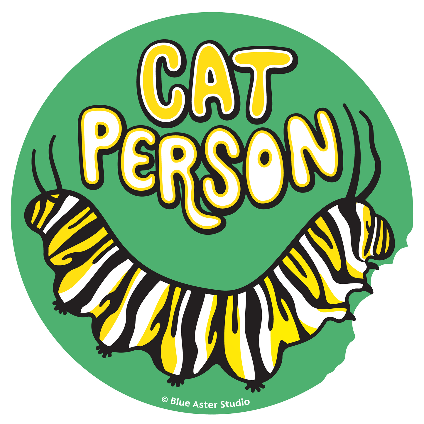 Sticker - Caterpillar - Cat Person