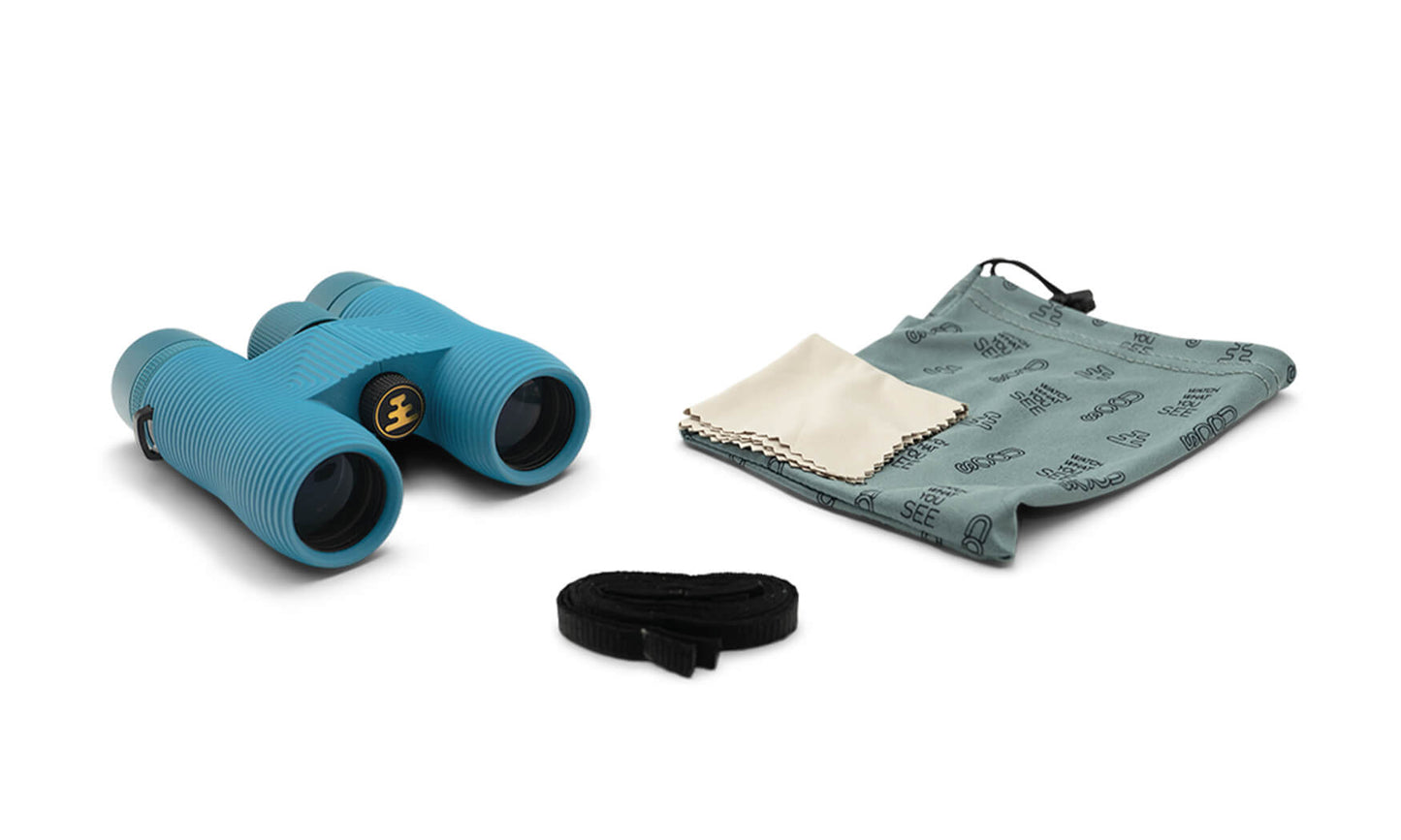 Field Issue 8x32 Waterproof Binoculars in Corsican Blue by Nocs Provisions
