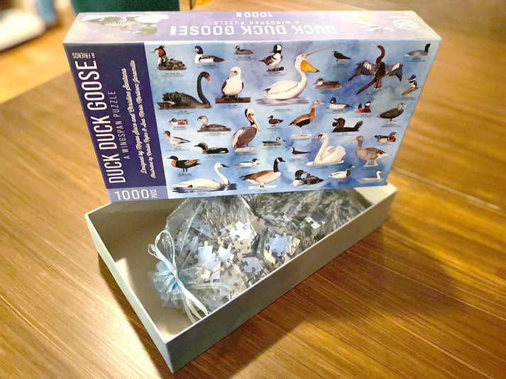 Puzzles - Duck Duck Goose & Friends: A Wingspan Puzzle (1000 pieces)