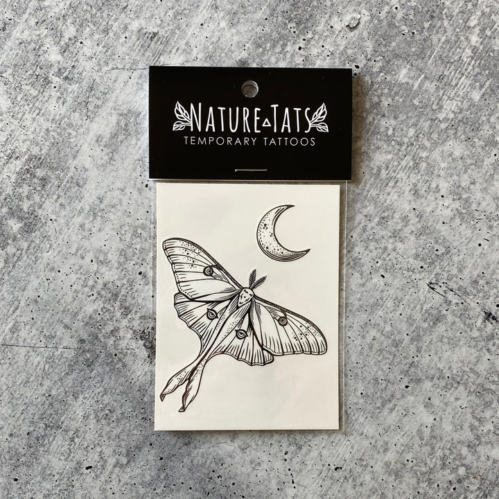 Temporary Tattoo - Luna Moth (1 pack)