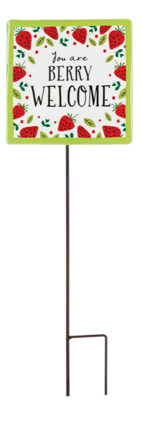 Garden Stake - You Are Berry Welcome Strawberries