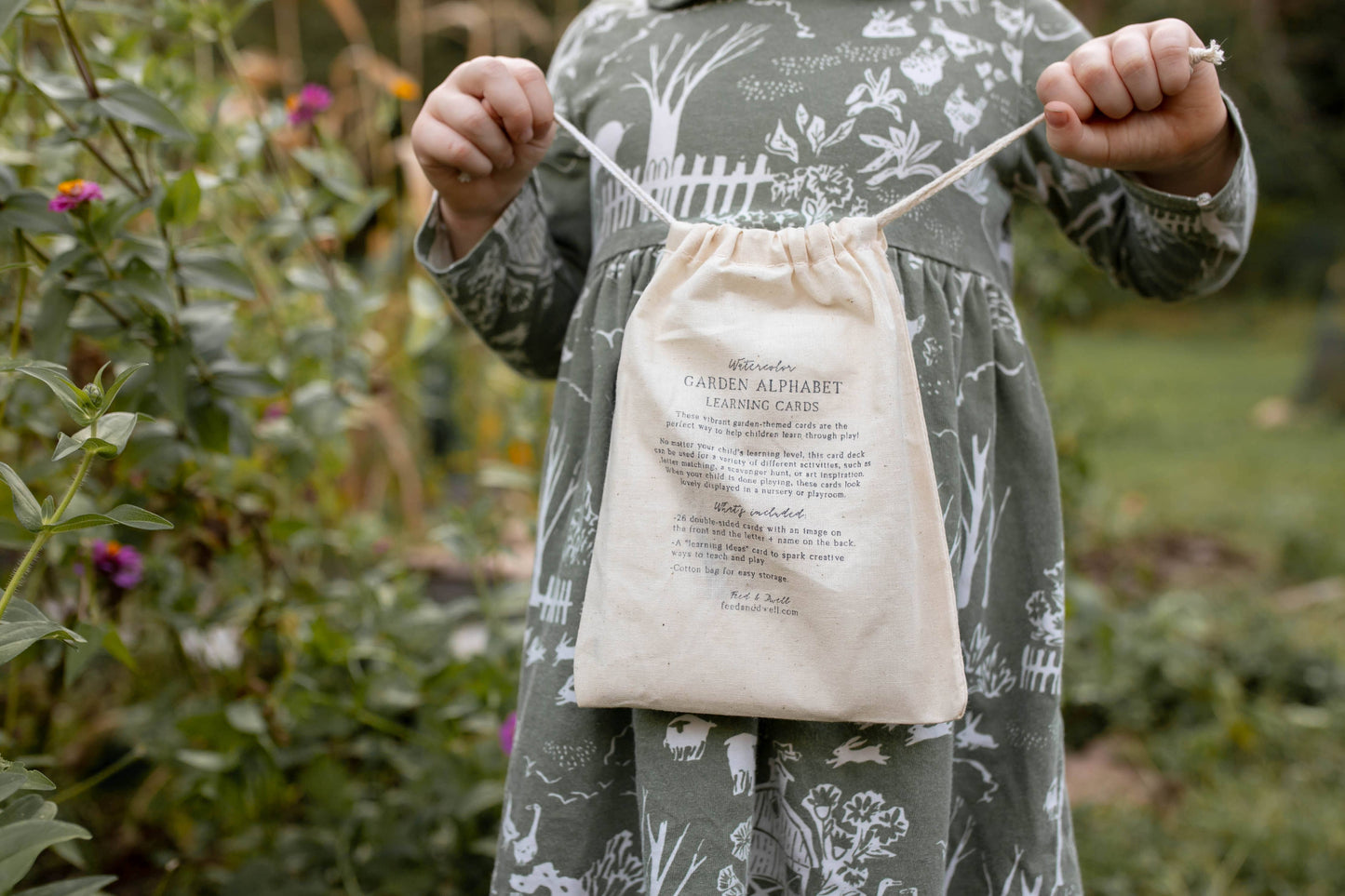 Montessori Learning Cards - Garden Alphabet