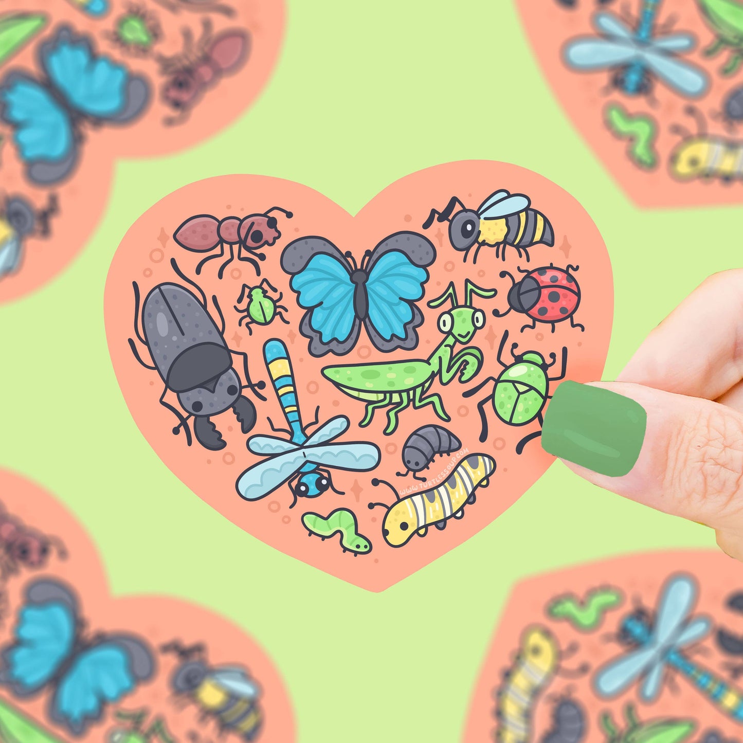 Sticker - Bugs Heart Vinyl Sticker