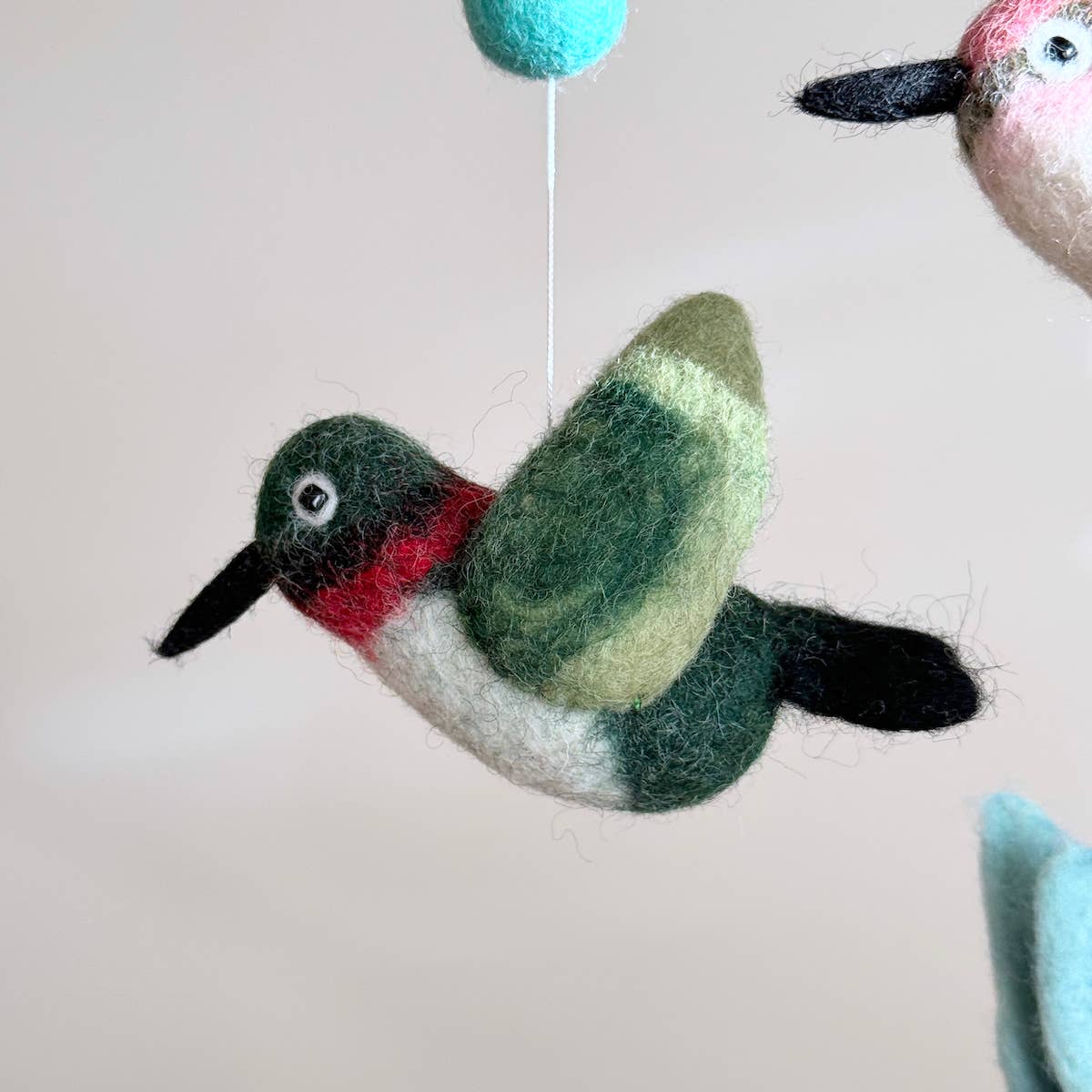 Felted Mobile - Hummingbirds