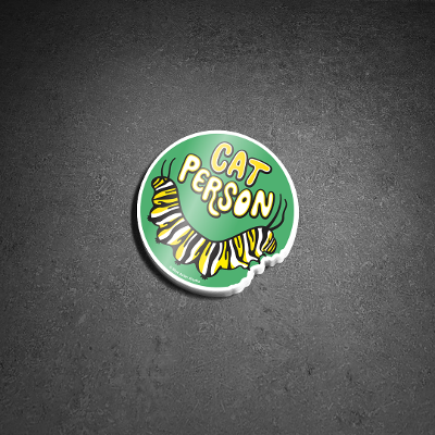 Sticker - Caterpillar - Cat Person