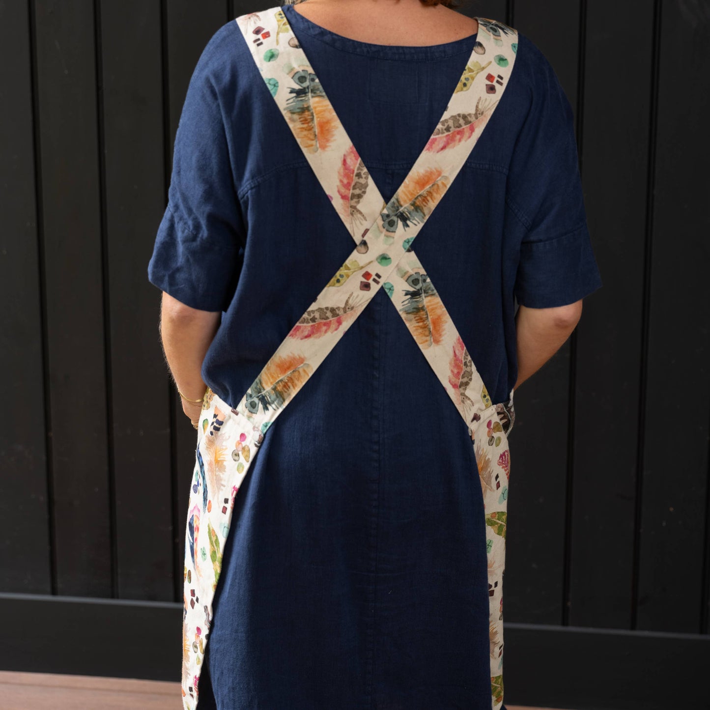 Apron- Smock Style - Feathers