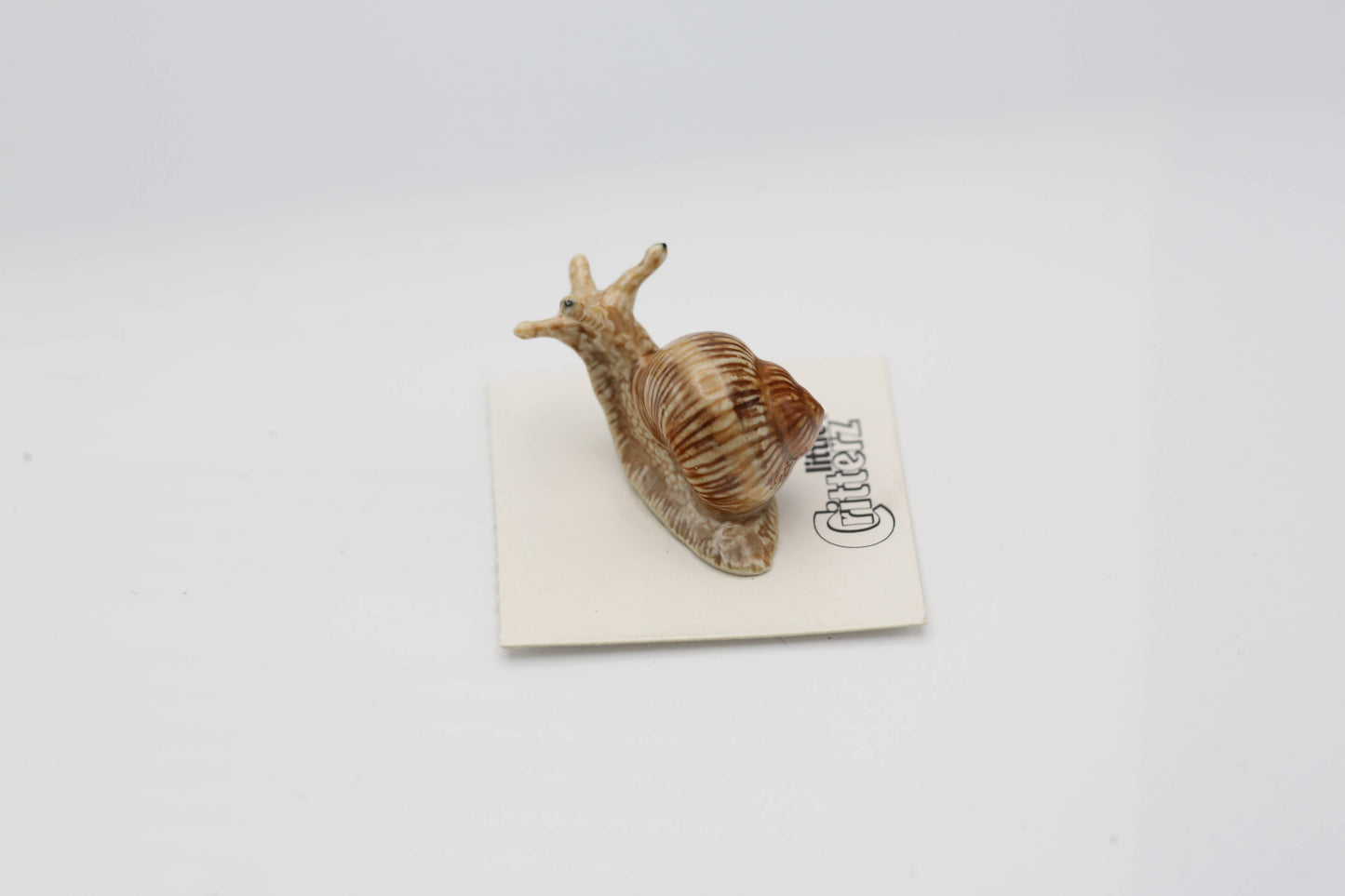 Little Critterz Porcelain Miniature - "Helix" Garden Snail