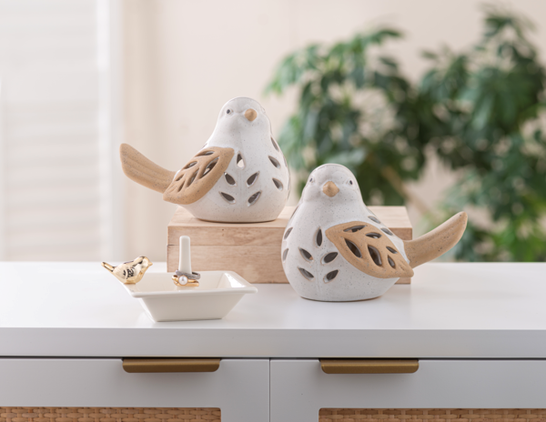 Ring Holder - Gold Bird