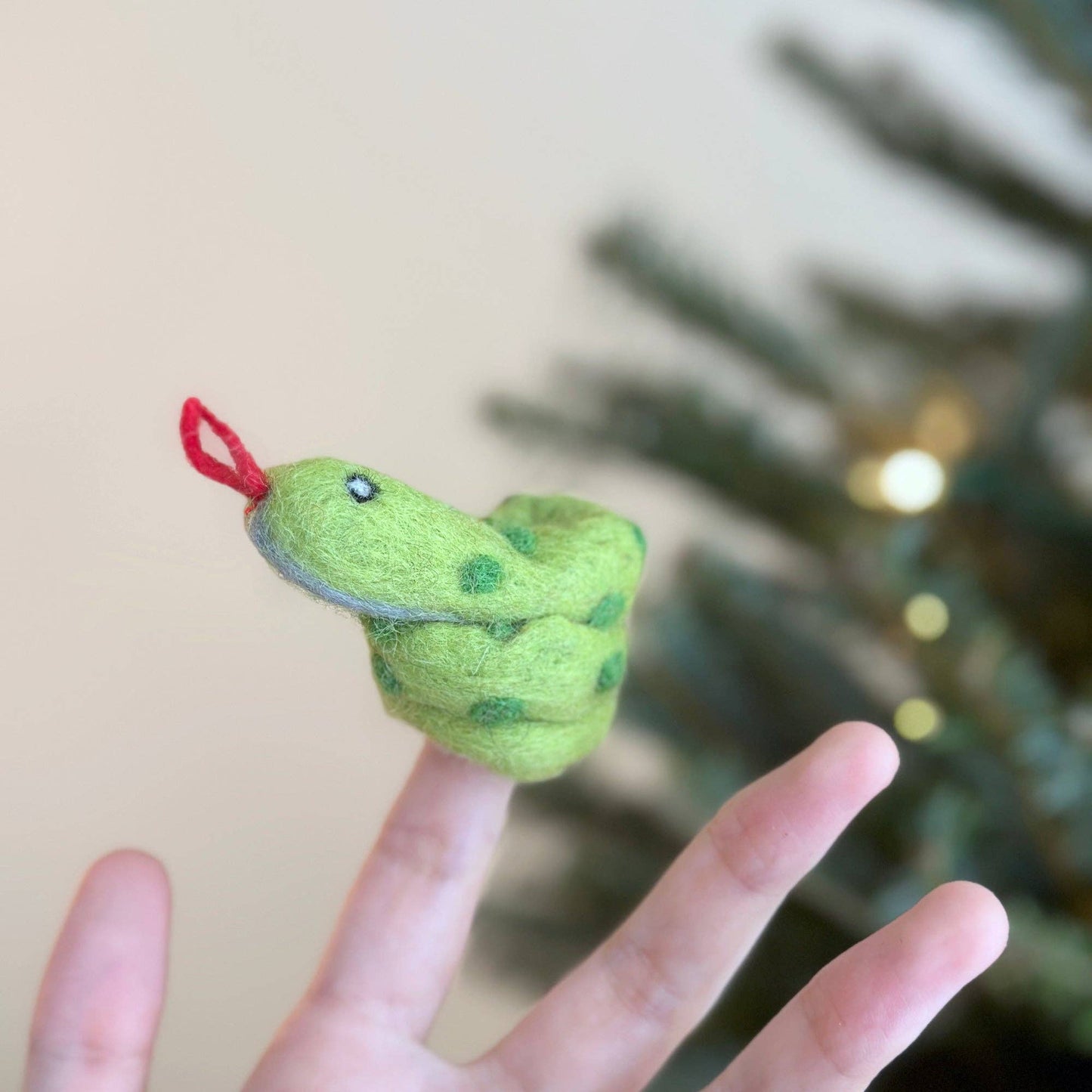 Finger Puppet - Felted Snake