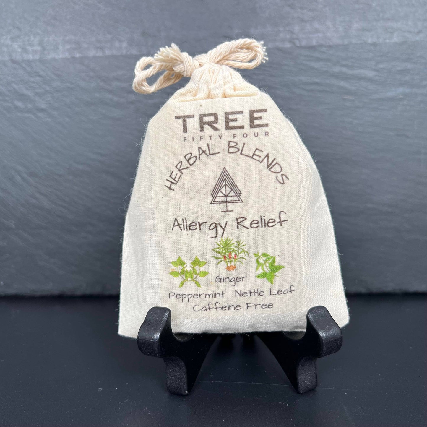 Loose Tea in Drawstring Sachet - Tree Fifty Four - Allergy Relief Herbal Tea Blend (3oz)