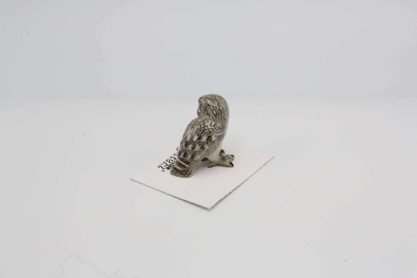 Little Critterz Porcelain Miniature - "Phantom" Great Gray Owl