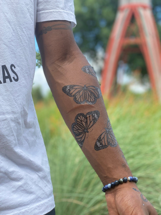 Temporary Tattoo - Monarch Butterfly (1 pack)