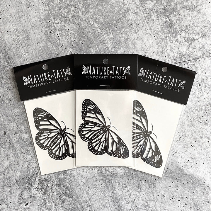 Temporary Tattoo - Monarch Butterfly (1 pack)