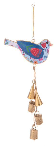 Colorful Botanical Bird Chime