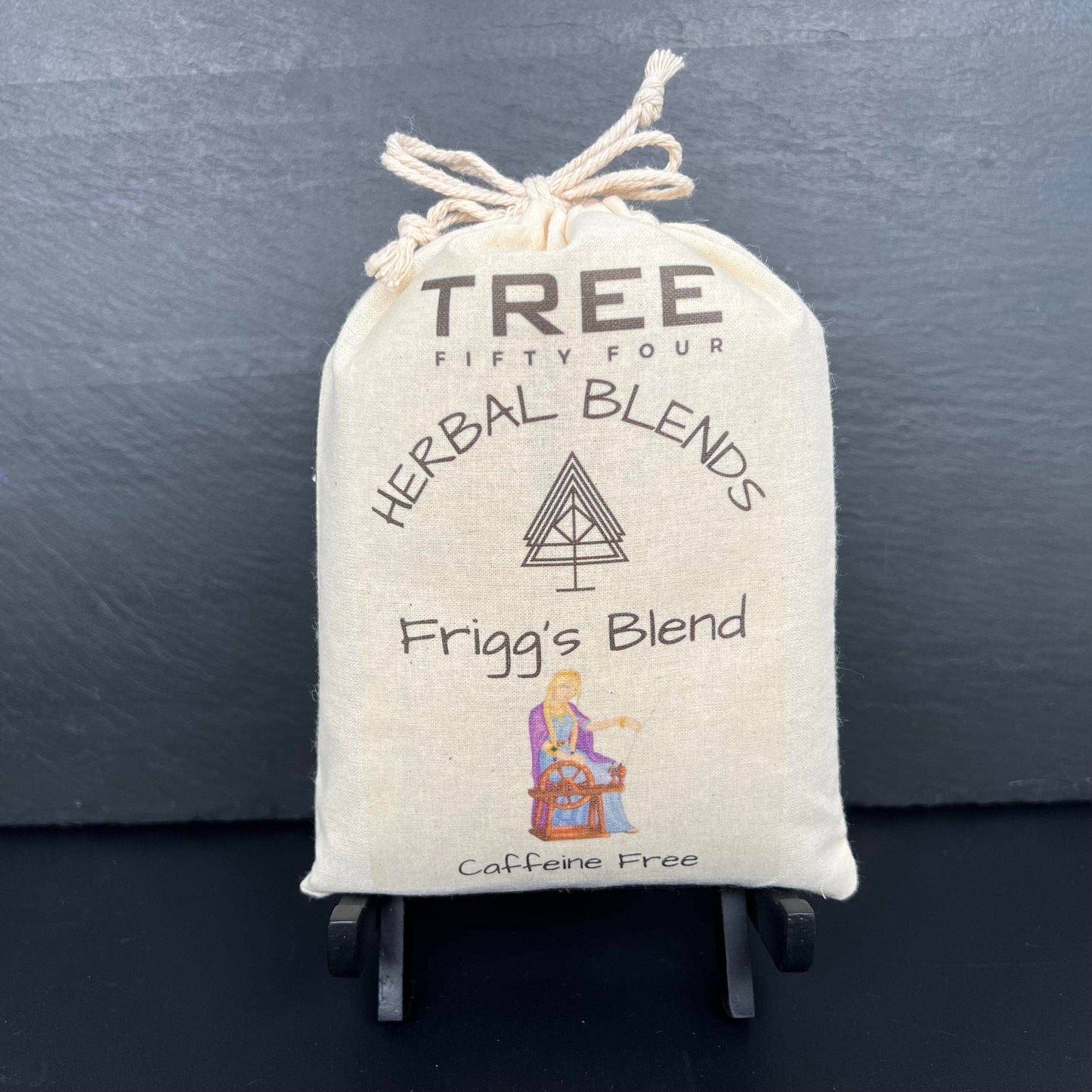 Loose Tea in Drawstring Sachet - Tree Fifty Four - Frigg's Herbal Tea Blend (3oz)