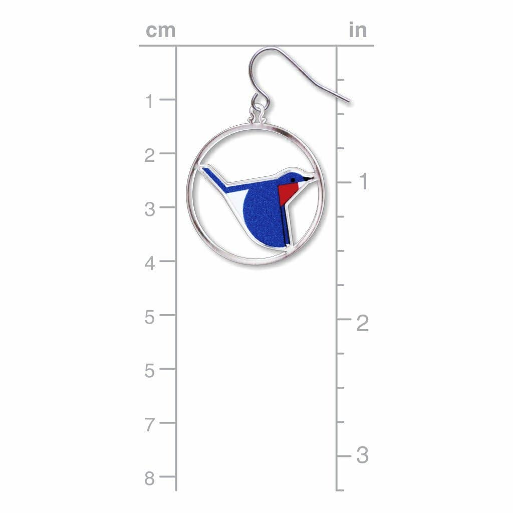 Boxed Jewelry - Charley Harper's Bluebird Earrings