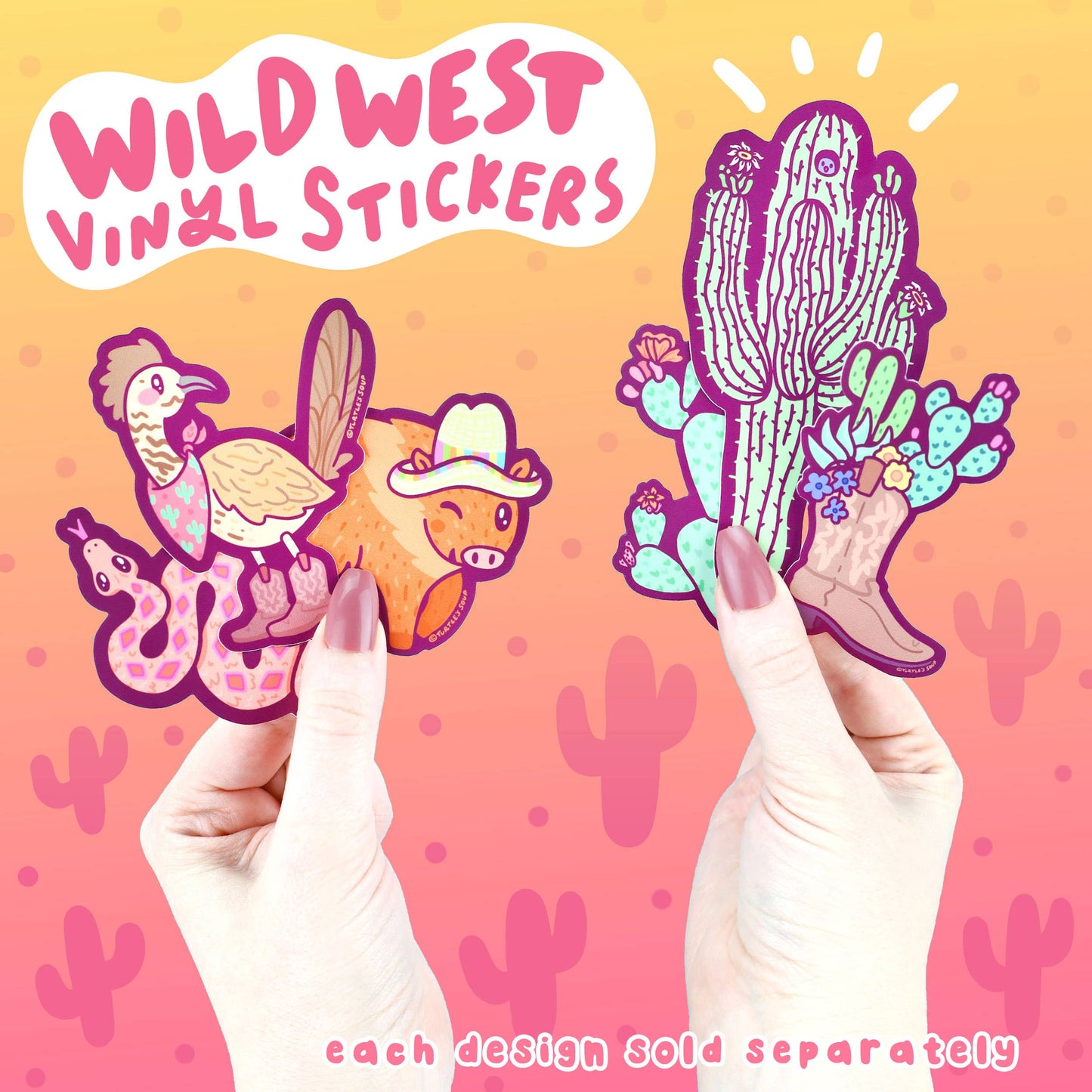 Sticker - Wild West Roadrunner Vinyl Sticker