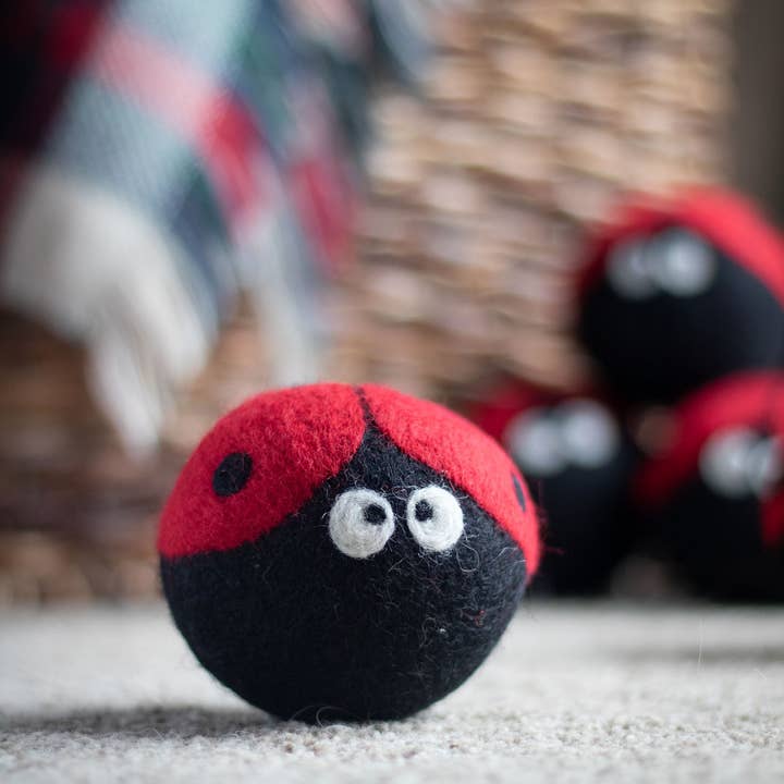 Eco-Laundry - Wool Dryer Ball - Ladybug